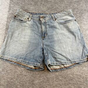 Polo Ralph Lauren Women Denim Shorts Light Wash Vintage Y2K 12 Preppy Casual
